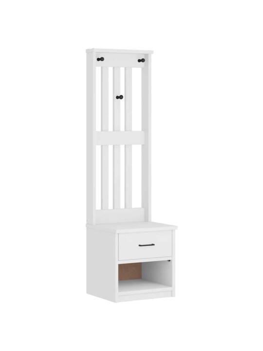 Předsíňový strom sandens bílá 45x40x159,5 cm borovicový masiv