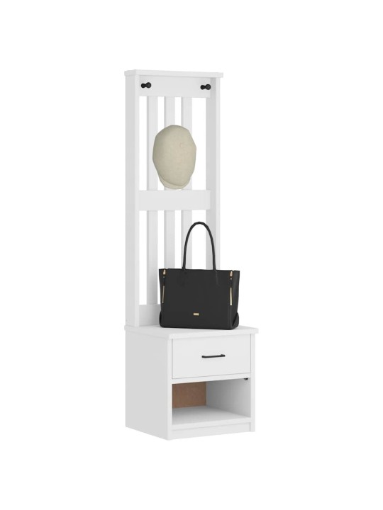 Předsíňový strom sandens bílá 45x40x159,5 cm borovicový masiv