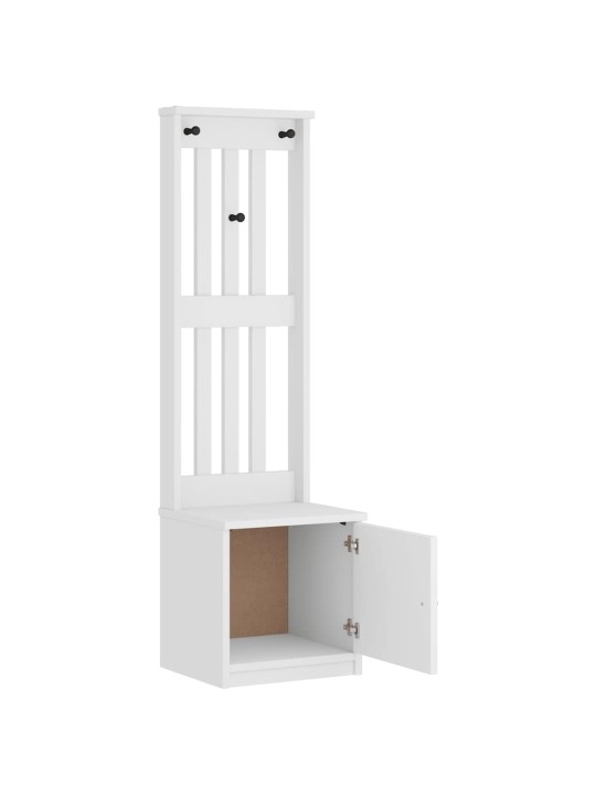 Předsíňový strom sandens bílá 45x40x159,5 cm borovicový masiv