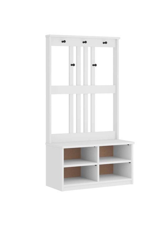 Předsíňový strom sandens bílá 87x40x159,5cm borovicový masiv