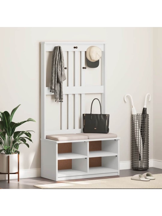Předsíňový strom sandens bílá 87x40x159,5cm borovicový masiv