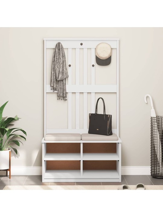 Předsíňový strom sandens bílá 87x40x159,5cm borovicový masiv