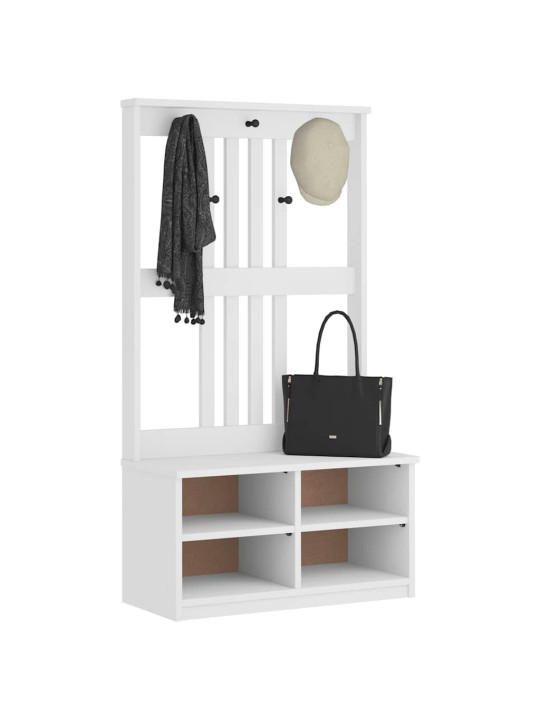 Předsíňový strom sandens bílá 87x40x159,5cm borovicový masiv