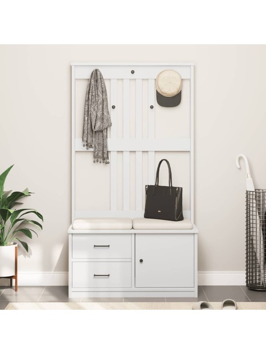 Předsíňový strom sandens bílá 87x40x159,5cm borovicový masiv