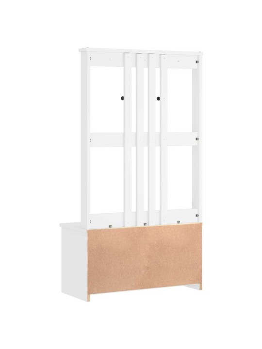 Předsíňový strom sandens bílá 87x40x159,5cm borovicový masiv