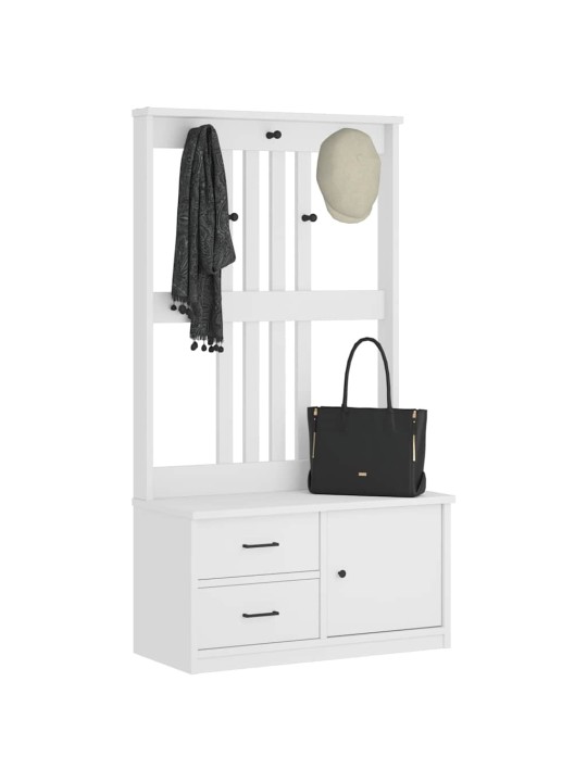Předsíňový strom sandens bílá 87x40x159,5cm borovicový masiv