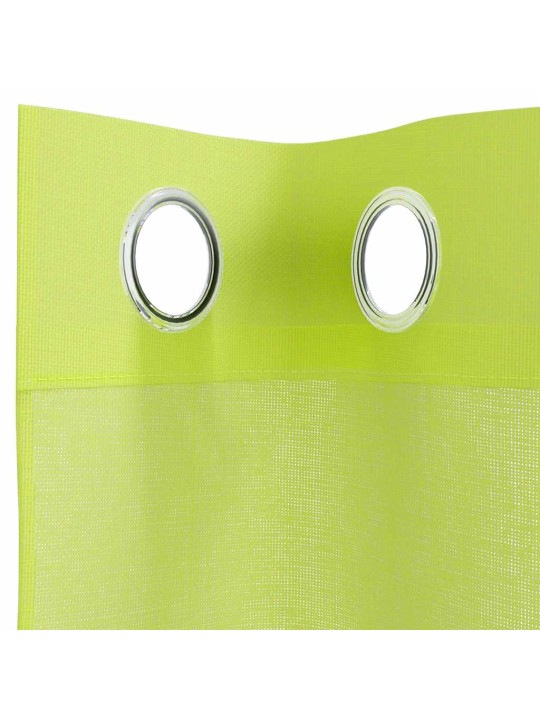 Voálové závěsy s průchodkami 2 ks apple green 140x140 cm