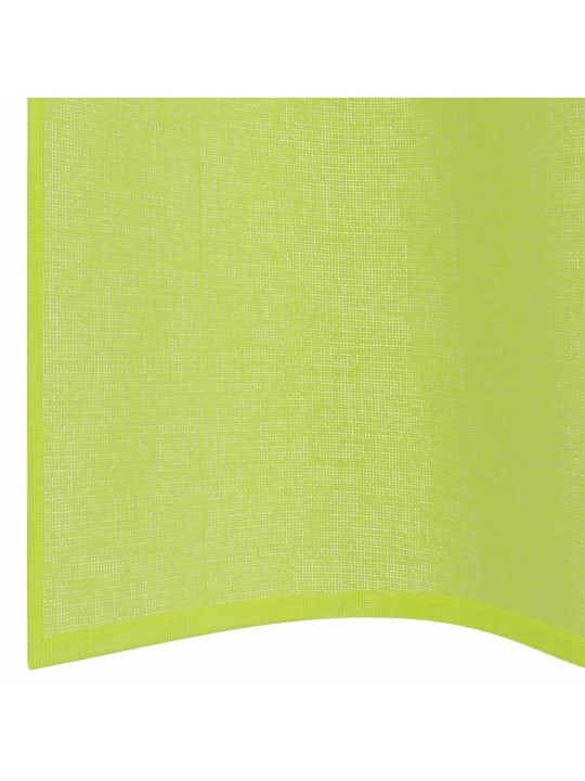 Voálové závěsy s průchodkami 2 ks apple green 140x140 cm