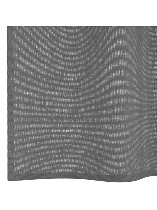 Voálové záclony s průchodkami 2 ks tmavě šedá 140x245 cm