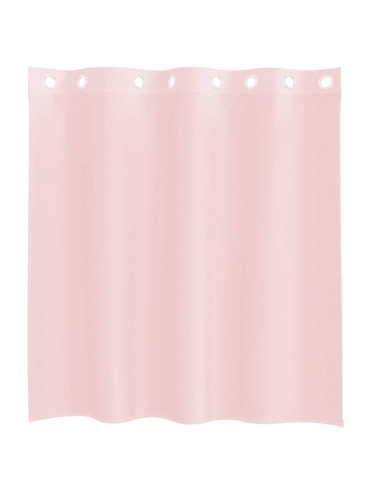 Voálové záclony s průchodkami 2 ks světle růžová 140x140 cm