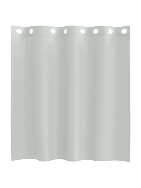 Voálové záclony s průchodkami 2 ks světle šedá 140x140 cm