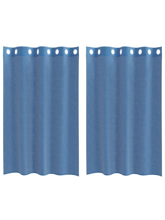 Voálové záclony s průchodkami 2 ks royal blue