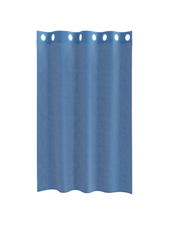 Voálové záclony s průchodkami 2 ks royal blue