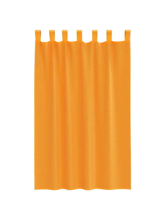 Voálové záclony s poutky 2 ks oranžové 140x175 cm