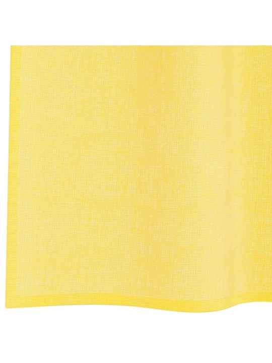 Voálové závěsy s poutky 2 ks žluté 140x225 cm