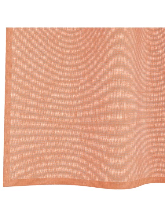 Voálové záclony s poutky 2 ks terakota 140x175 cm