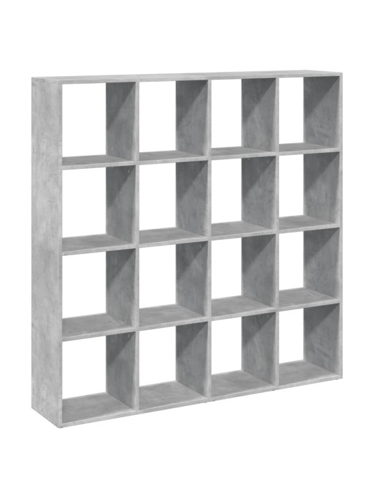 Knihovna betonově šedá 137,5 x 29 x 137,5 cm kompozitní dřevo