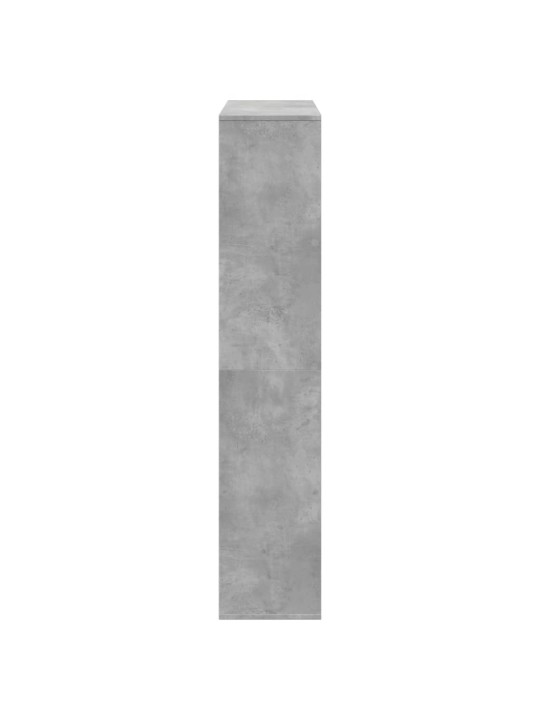 Knihovna betonově šedá 102 x 29 x 143 cm kompozitní dřevo