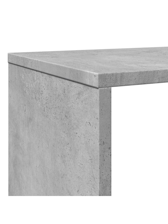 Knihovna betonově šedá 132 x 29 x 141,5 cm kompozitní dřevo