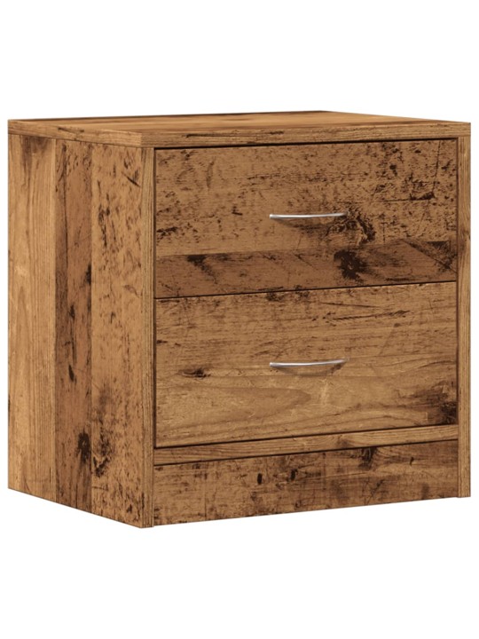 Noční stolek old wood 40 x 30 x 40 cm kompozitní dřevo