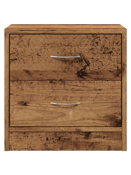Noční stolek old wood 40 x 30 x 40 cm kompozitní dřevo