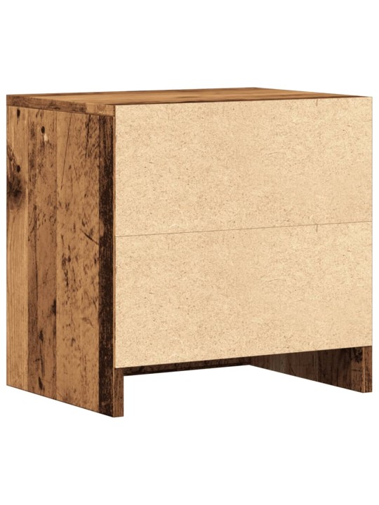 Noční stolek old wood 40 x 30 x 40 cm kompozitní dřevo