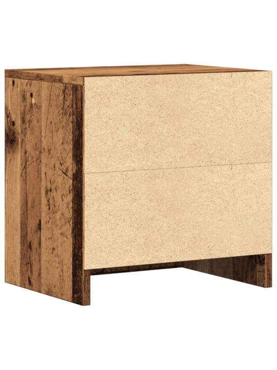 Noční stolky 2 ks old wood 40 x 30 x 40 cm kompozitní dřevo