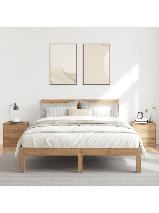 Noční stolky 2 ks dub artisan 40 x 30 x 40 cm kompozitní dřevo