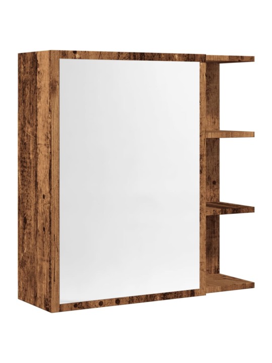 Koupelnová skříňka zrcadlo old wood 62,5x20,5x64 cm kompozit