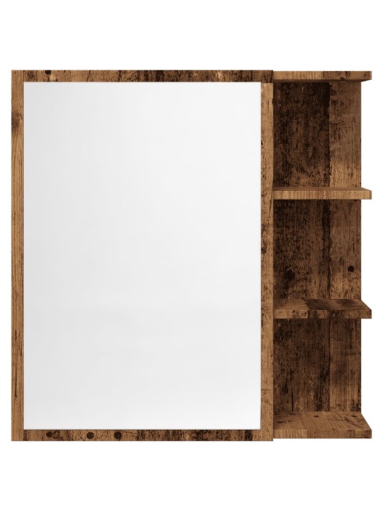 Koupelnová skříňka zrcadlo old wood 62,5x20,5x64 cm kompozit