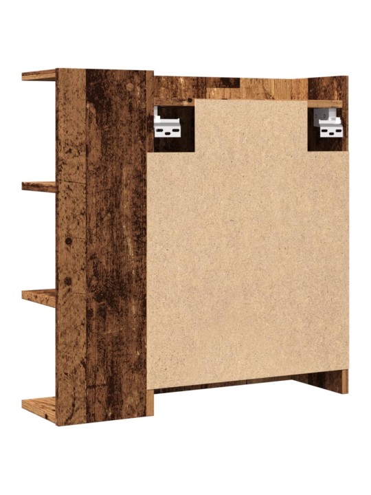 Koupelnová skříňka zrcadlo old wood 62,5x20,5x64 cm kompozit