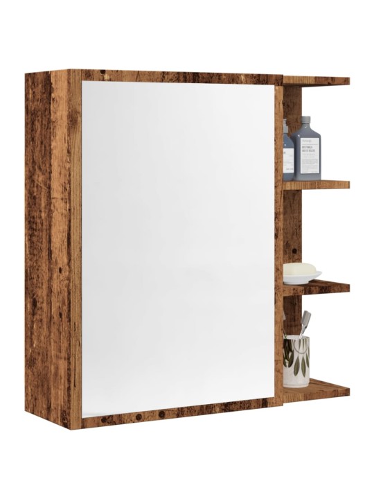 Koupelnová skříňka zrcadlo old wood 62,5x20,5x64 cm kompozit