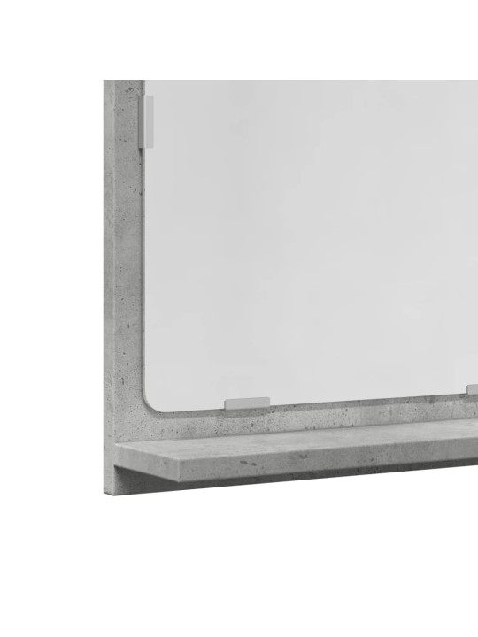 Koupelnová skříňka se zrcadlem betonově šedá 40 x 11 x 37 cm