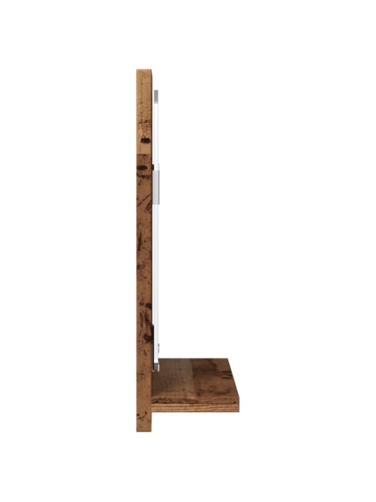 Koupelnová skříňka se zrcadlem old wood 40x11x37 cm kompozit