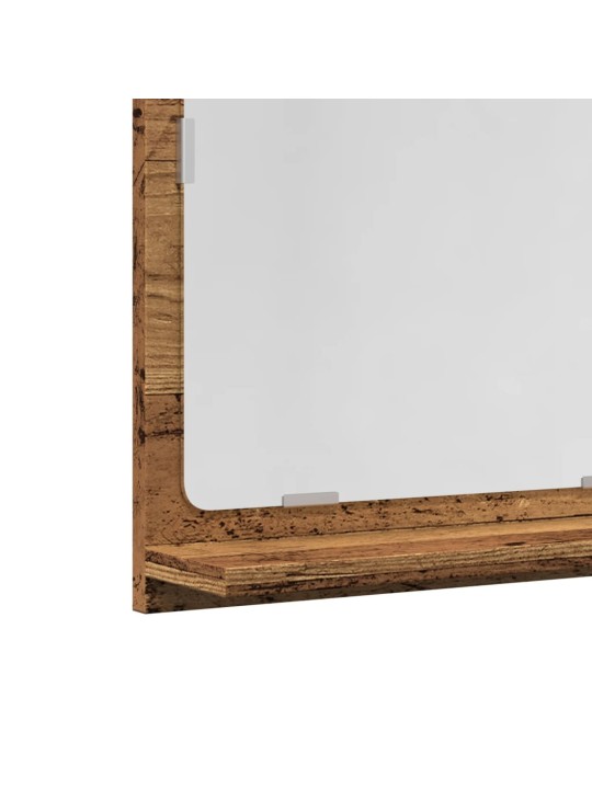 Koupelnová skříňka se zrcadlem old wood 40x11x37 cm kompozit