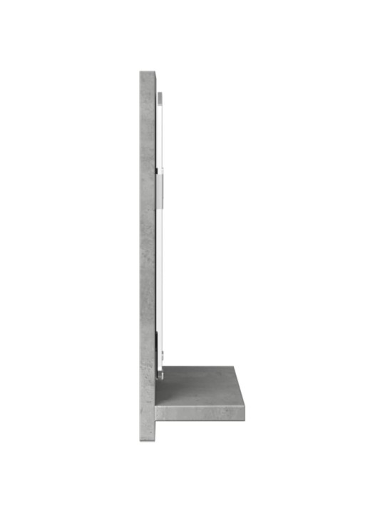 Koupelnová skříňka se zrcadlem betonově šedá 60 x 11 x 37 cm