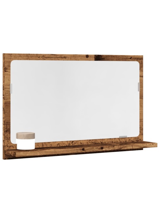 Koupelnová skříňka se zrcadlem old wood 60x11x37 cm kompozit