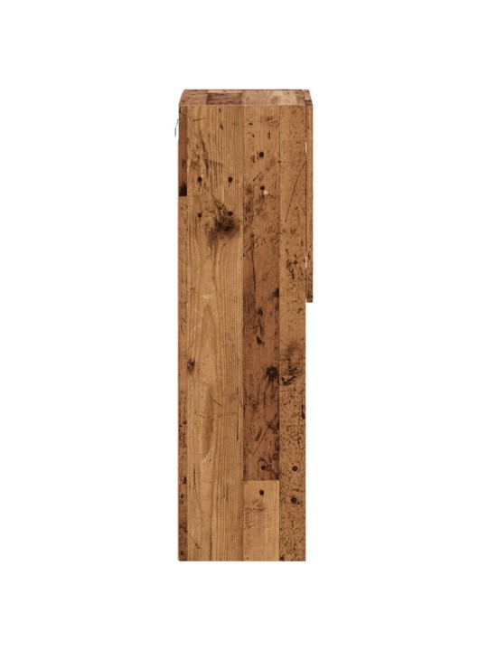 TV skříňka s LED osvětlením old wood 30,5 x 30 x 102 cm