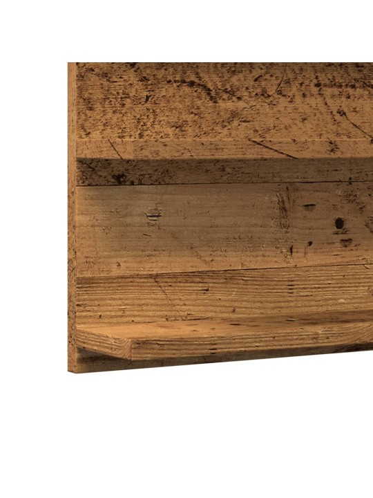 Koupelnová skříňka se zrcadlem old wood 90x11x45 cm kompozit
