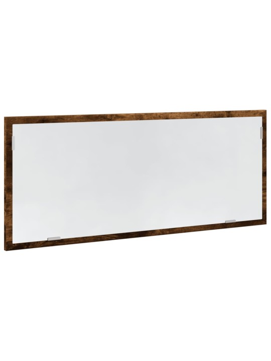 Koupelnové zrcadlo s led kouřový dub 100 x 8,5 x 37 cm kompozit