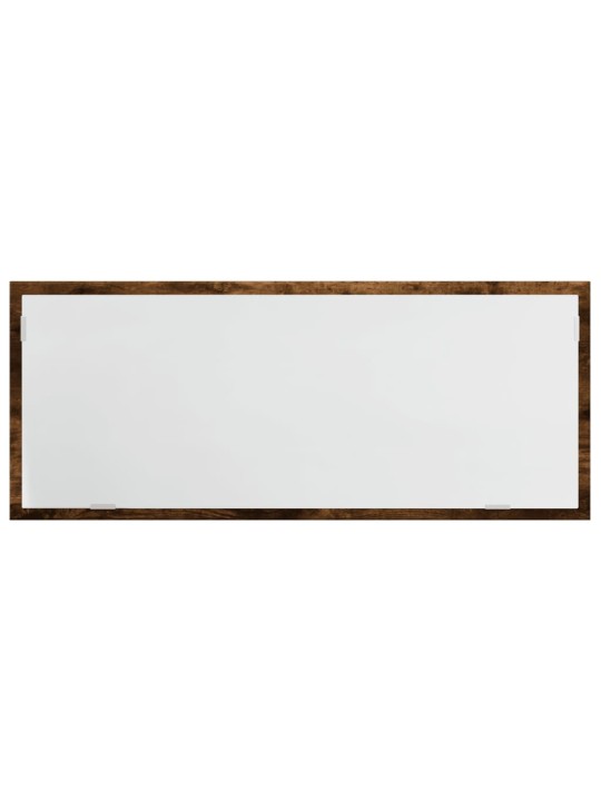Koupelnové zrcadlo s led kouřový dub 100 x 8,5 x 37 cm kompozit