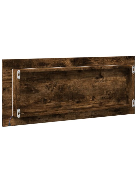 Koupelnové zrcadlo s led kouřový dub 100 x 8,5 x 37 cm kompozit