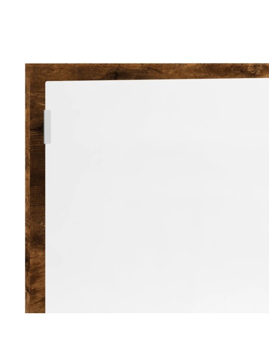 Koupelnové zrcadlo s led kouřový dub 100 x 8,5 x 37 cm kompozit