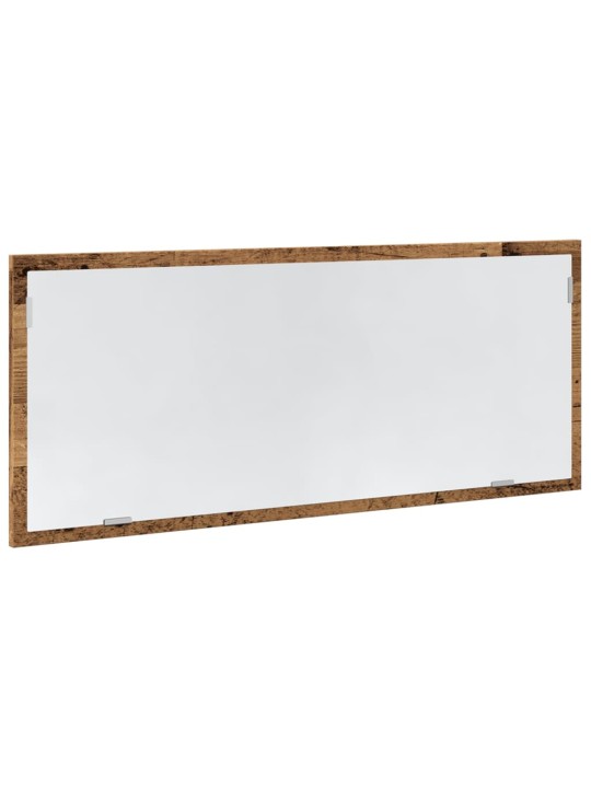 Koupelnové zrcadlo s LED old wood 100 x 8,5 x 37 cm kompozit