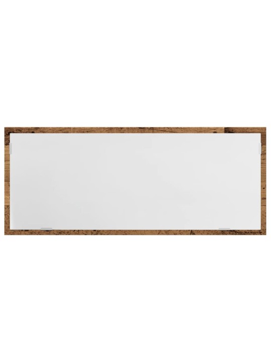 Koupelnové zrcadlo s LED old wood 100 x 8,5 x 37 cm kompozit