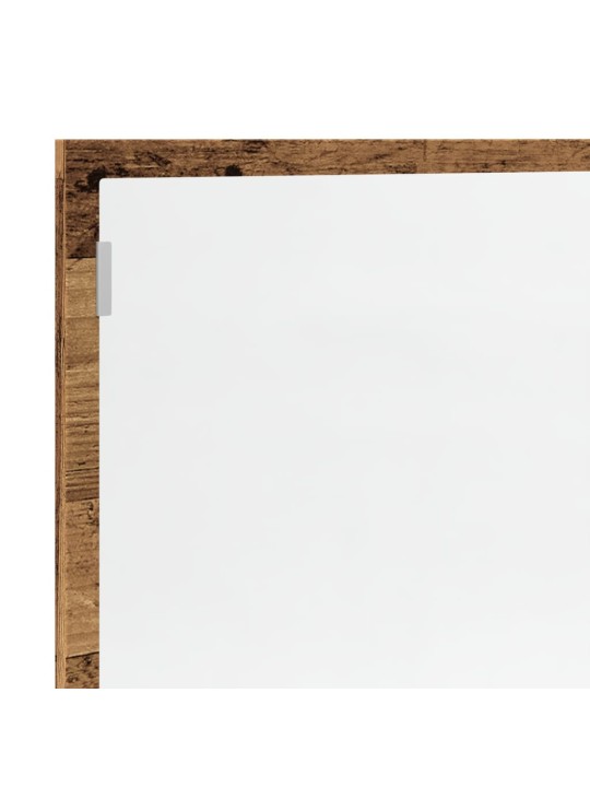 Koupelnové zrcadlo s LED old wood 100 x 8,5 x 37 cm kompozit