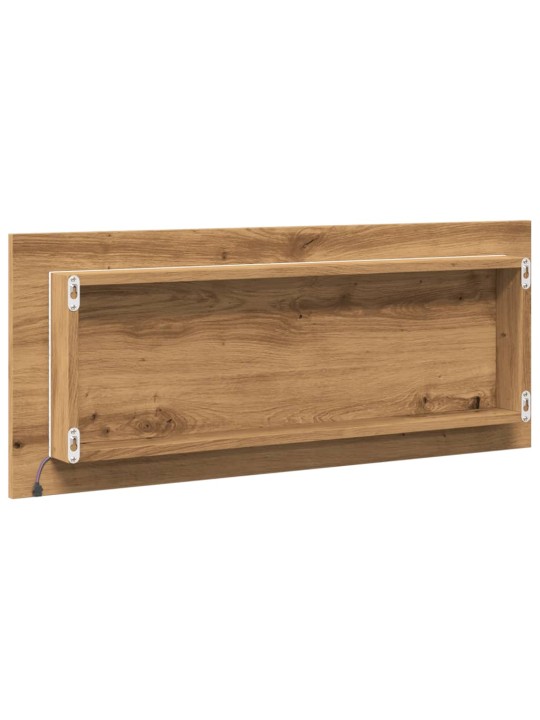 Koupelnové zrcadlo s LED dub artisan 100 x 8,5 x 37 cm kompozit