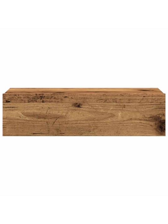 TV skříňky s LED osvětlením 2 ks old wood 60 x 35 x 15,5 cm