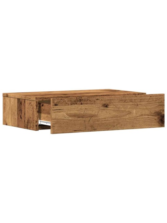 TV skříňky s LED osvětlením 2 ks old wood 60 x 35 x 15,5 cm