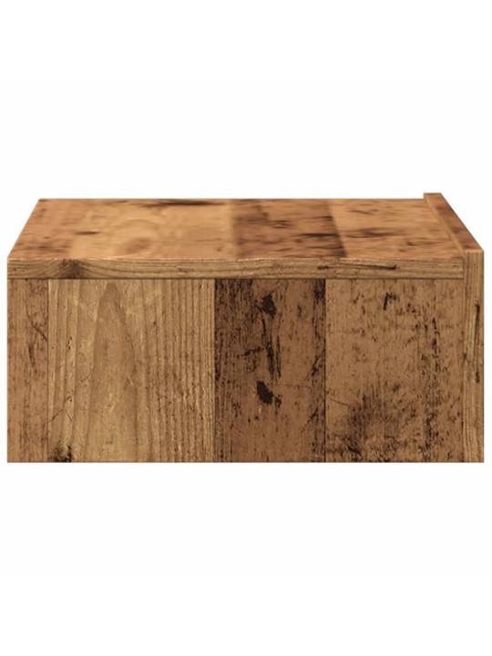 TV skříňky s LED osvětlením 2 ks old wood 60 x 35 x 15,5 cm